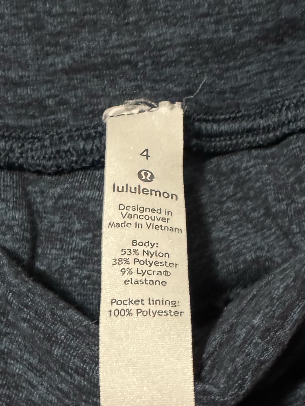 lululemon athletica heather navy Jogger Sweatpants - Picture 2 of 6